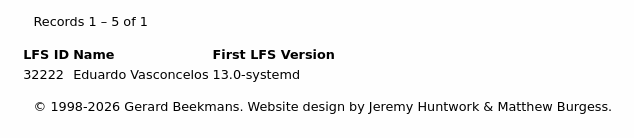 Meu nome na base de LFS users.