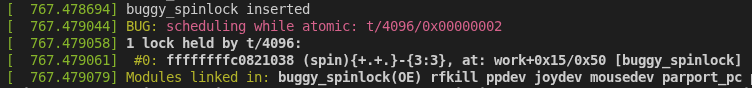 Lockdep dmesg output.